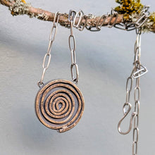 Load image into Gallery viewer, Mixed Metal Spiral Necklace