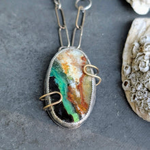 Load image into Gallery viewer, Opalized Wood Shorebreak Necklace