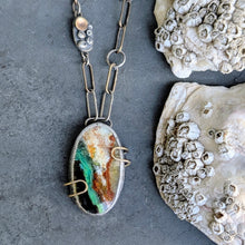 Load image into Gallery viewer, Opalized Wood Shorebreak Necklace