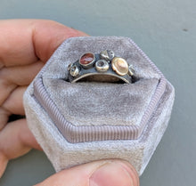 Load image into Gallery viewer, Watermelon Tourmaline Barnacle Band - size 9