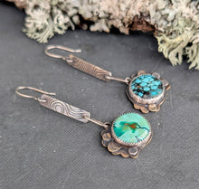 Load image into Gallery viewer, Turquoise Forest Floor Earrings