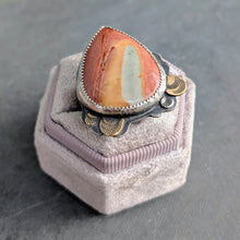 Load image into Gallery viewer, Polychrome Jasper Statement Ring - size 8.25