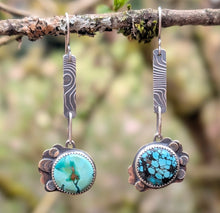 Load image into Gallery viewer, Turquoise Forest Floor Earrings