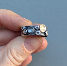 Load image into Gallery viewer, Watermelon Tourmaline Barnacle Band - size 9.75