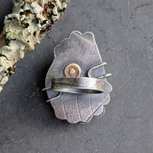 Load image into Gallery viewer, Cloudscape Plume Agate Statement Ring - size 8
