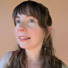 Load image into Gallery viewer, Beach Stone Nautilus Earrings