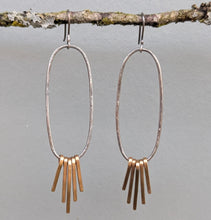 Load image into Gallery viewer, Brass Fringe Earrings
