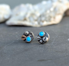 Load image into Gallery viewer, Turquoise Barnacle Earrings