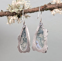 Load image into Gallery viewer, Moss Agate Forest Earrings