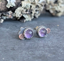 Load image into Gallery viewer, Amethyst Forest Floor Earrings