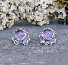 Load image into Gallery viewer, Amethyst Forest Floor Earrings