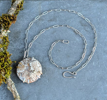 Load image into Gallery viewer, Plume Agate Slice Necklace
