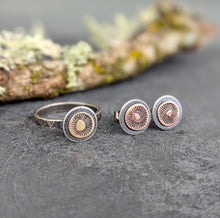 Load image into Gallery viewer, Mushroom Spore Print Earrings