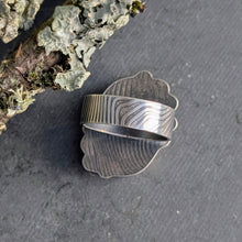 Load image into Gallery viewer, Turquoise and Mixed Metal Lace Ring - size 6.75
