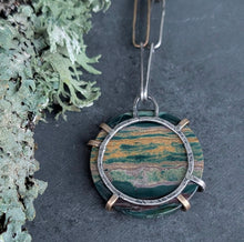 Load image into Gallery viewer, Scenic Jasper Slice Necklace