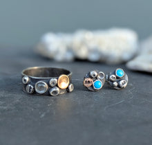 Load image into Gallery viewer, Watermelon Tourmaline Barnacle Band - size 9.75