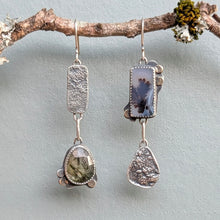 Load image into Gallery viewer, Dendritic Agate and Prehnite Asymmetricals