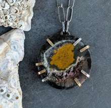 Load image into Gallery viewer, Jasper Slice Cosmos Necklace