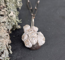 Load image into Gallery viewer, Beach Stone Necklace with Handmade Chain