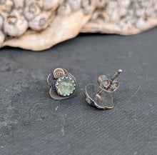Load image into Gallery viewer, Green Kyanite Forest Floor Earrings
