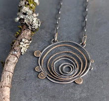 Load image into Gallery viewer, Mixed Metal Tree Ring Necklace