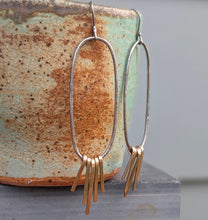 Load image into Gallery viewer, Brass Fringe Earrings