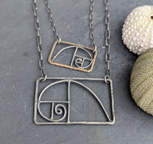 Load image into Gallery viewer, Fibonacci Spiral Necklace