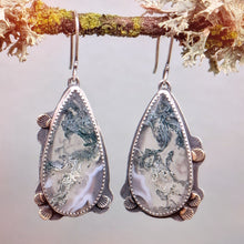Load image into Gallery viewer, Moss Agate Forest Earrings