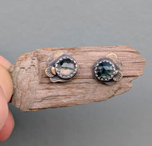 Load image into Gallery viewer, Moss Agate Forest Floor Earrings