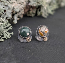 Load image into Gallery viewer, Jasper Forest Floor Earrings