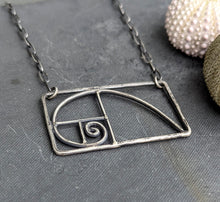 Load image into Gallery viewer, Fibonacci Spiral Necklace