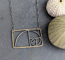 Load image into Gallery viewer, Fibonacci Spiral Necklace