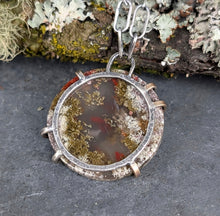 Load image into Gallery viewer, Moss Agate Slice Necklace
