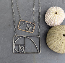 Load image into Gallery viewer, Fibonacci Spiral Necklace