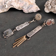 Load image into Gallery viewer, Dendritic Agate Asymmetricals with Fringe