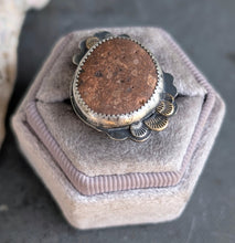 Load image into Gallery viewer, Beach Stone Statement Ring - size 8.25