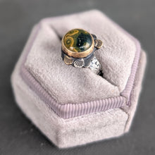 Load image into Gallery viewer, Ocean Jasper Forest Floor Ring - size 9.25