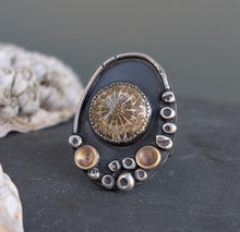 Load image into Gallery viewer, Coastline Fossil Coral Ring - size 8.75