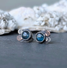Load image into Gallery viewer, Kyanite Forest Floor Earrings