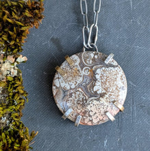 Load image into Gallery viewer, Plume Agate Slice Necklace