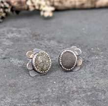 Load image into Gallery viewer, Beach Stone Post Earrings