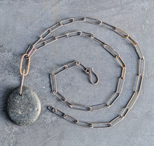 Load image into Gallery viewer, Coastline Necklace with Handmade Chain