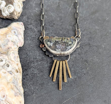 Load image into Gallery viewer, Moss Agate Fringe Necklace