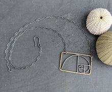 Load image into Gallery viewer, Fibonacci Spiral Necklace