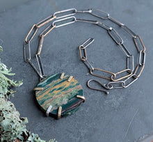 Load image into Gallery viewer, Scenic Jasper Slice Necklace