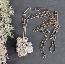 Load image into Gallery viewer, Beach Stone Necklace with Handmade Chain