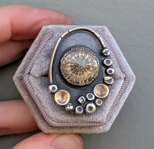 Load image into Gallery viewer, Coastline Fossil Coral Ring - size 8.75