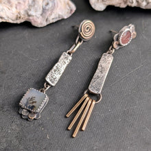 Load image into Gallery viewer, Dendritic Agate Asymmetricals with Fringe