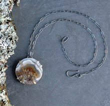 Load image into Gallery viewer, Moss Agate Slice Necklace