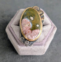 Load image into Gallery viewer, Ocean Jasper Bloom Ring - size 7.25